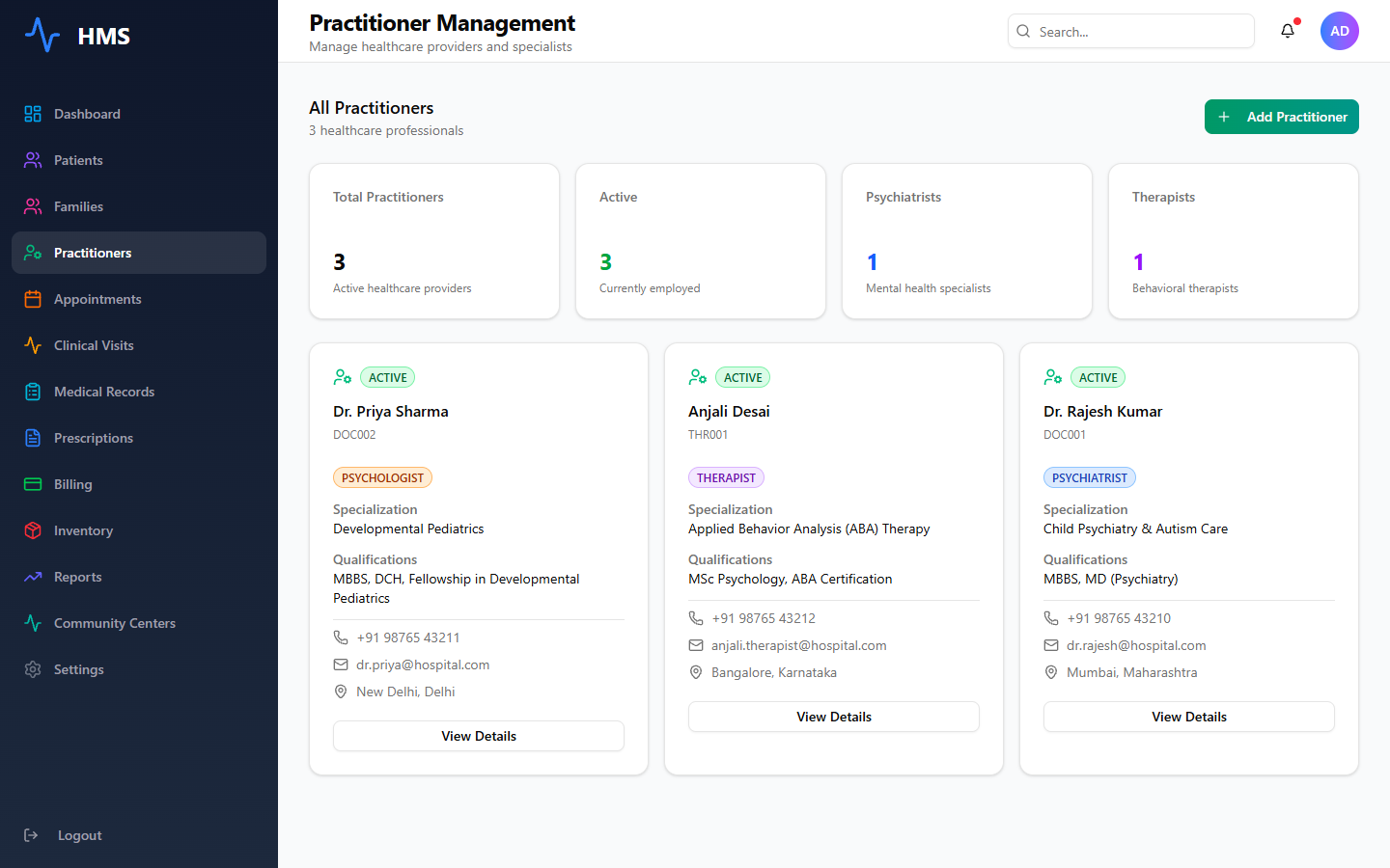 Practitioners Directory